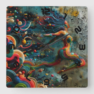 Leap Square Wall Clock