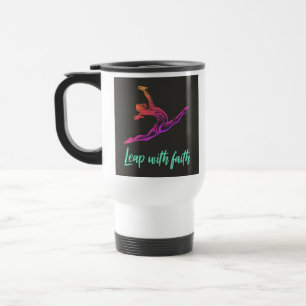 "Leap with Faith" Travel Coffee Mug