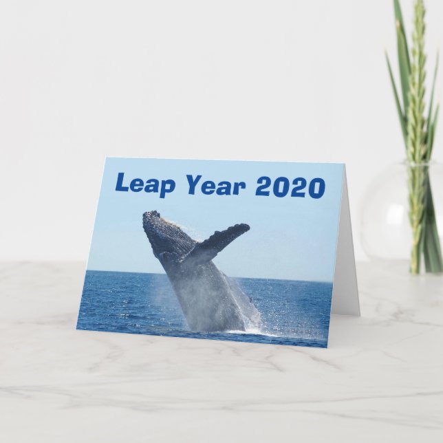 Leap Year 2020 Card (Front)