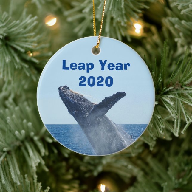 Leap Year 2020 Ceramic Ornament (Tree)