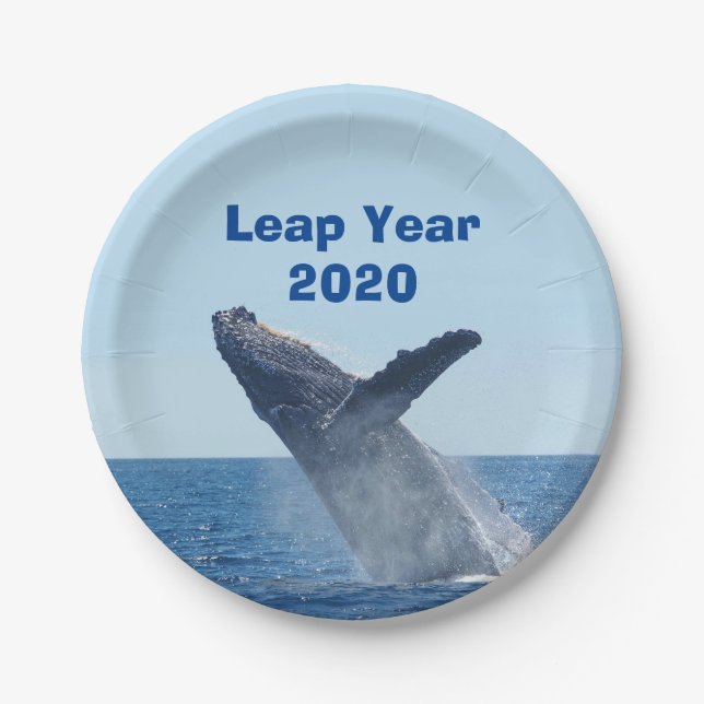 Leap Year 2020 Paper Plate (Front)