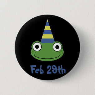 Leap Year Birthday 6 Cm Round Badge