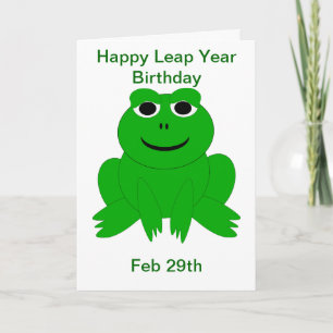 Leap Year Birthday Card