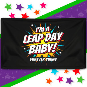 Leap Year Birthday Feb 29th Leap Day Birthday Banner