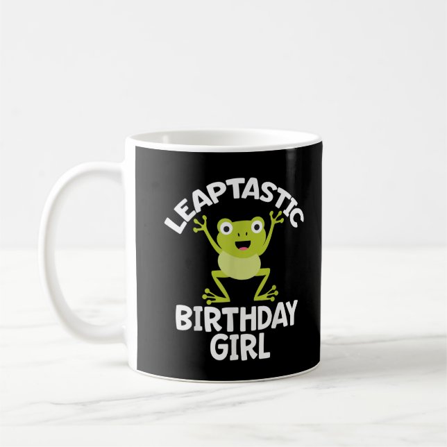 Leap Year Birthday Girl Funny Pun Coffee Mug (Left)
