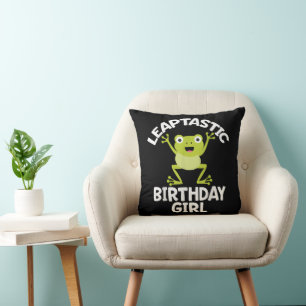 Leap Year Birthday Girl Funny Pun Cushion