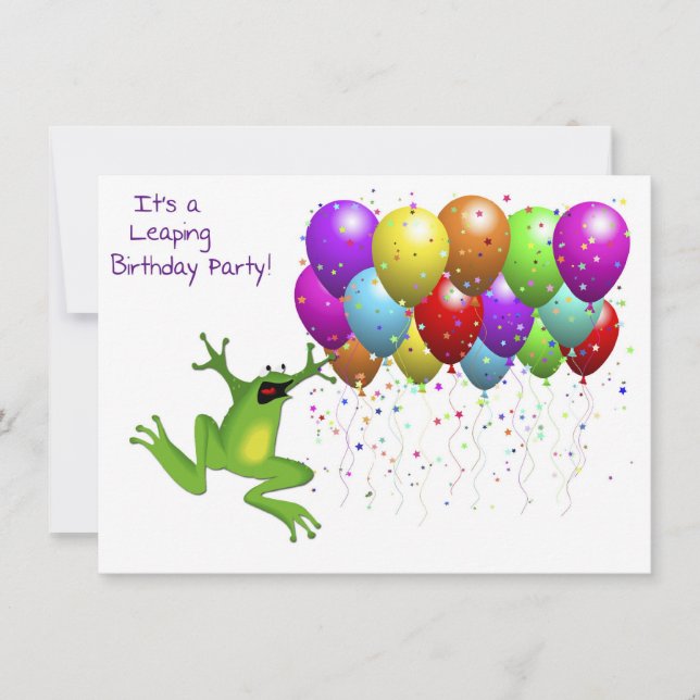 Leap Year Birthday Invitation (Front)