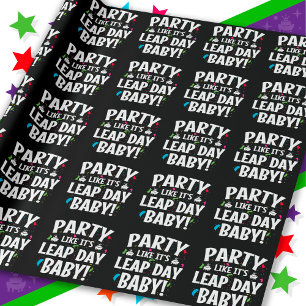 Leap Year Birthday Party Leap Day Baby Feb 29th Wrapping Paper