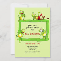 Leap Year Frog Birthday 