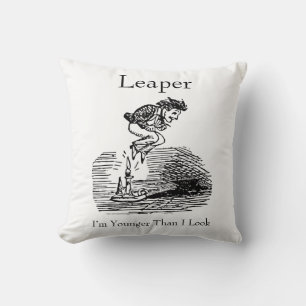 Leap Year Leaper Birthday Cushion