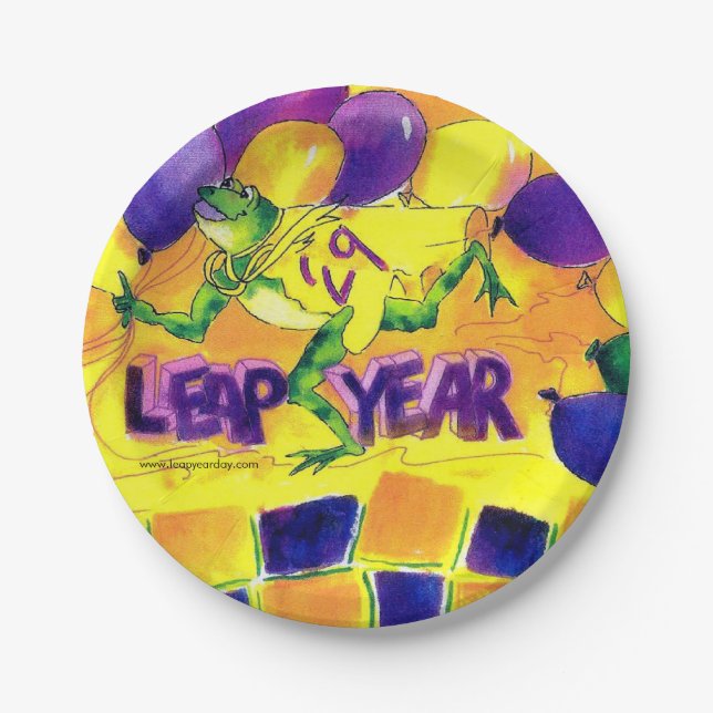 Leap Year Party Plate (Front)