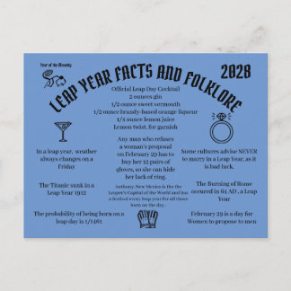 Leap Year  Postcard  Postcrossing card