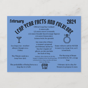 Leap Year  Postcard  Postcrossing card