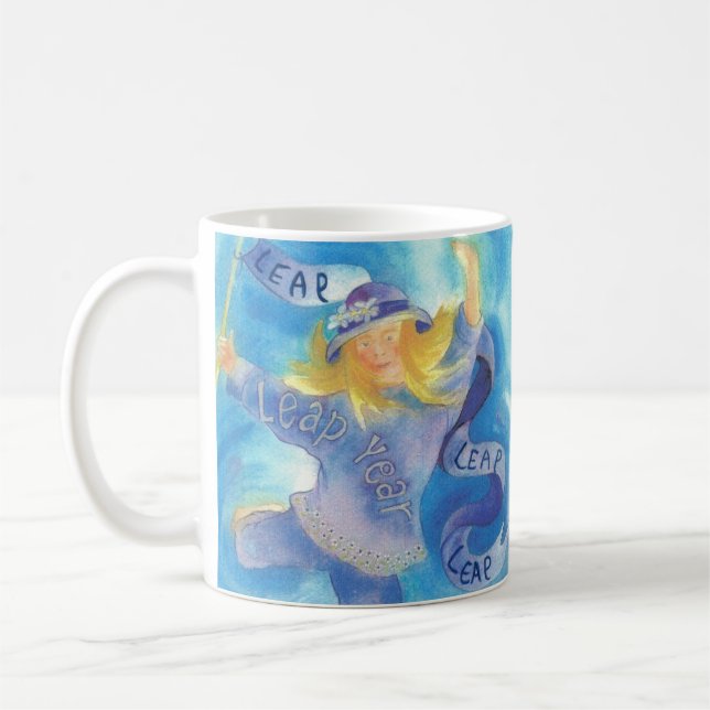 Leap Year Ribbon Dancer Coffee Mug (Left)