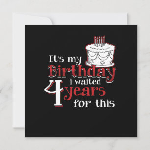 Leaper Leap Year 2020 Leapling Birthday Bday Waite Invitation