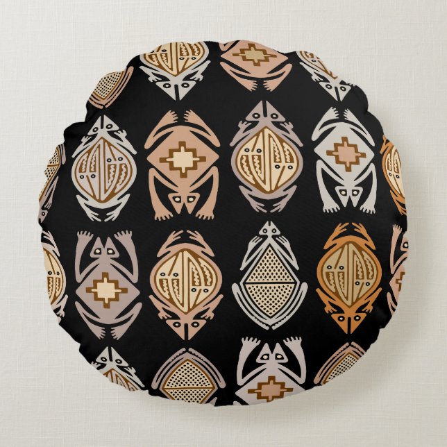 Leapin' Frogs Round Cushion (Front)