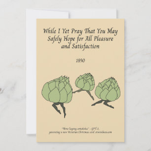 Leaping artichokes AI-generated victorian holiday