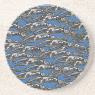 Leaping Borzoi Coaster