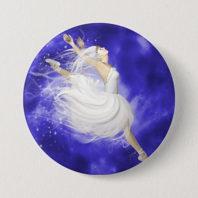 Leaping Dancer 7.5 Cm Round Badge (Front)