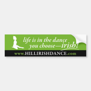 Leaping Dancer Bumper Sticker