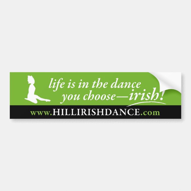 Leaping Dancer Bumper Sticker (Front)