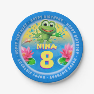 Leaping Frog customize paper party plate 9 inch