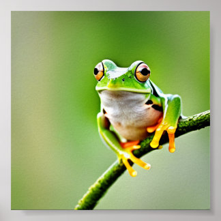 Leaping Frog Poster