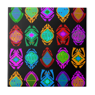 Leaping Frogs Ceramic Tile