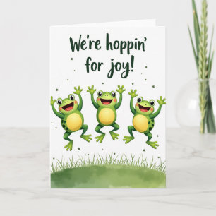 Leaping Frogs Fathers Day Card
