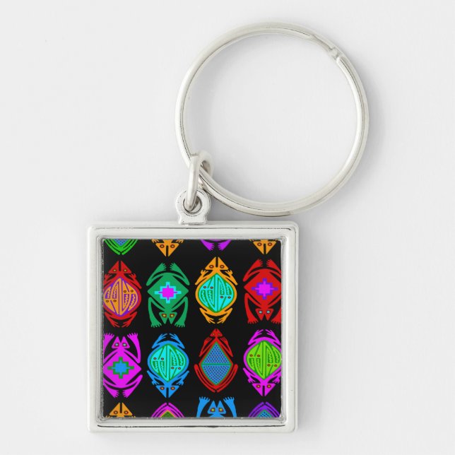 Leaping Frogs Key Ring (Front)