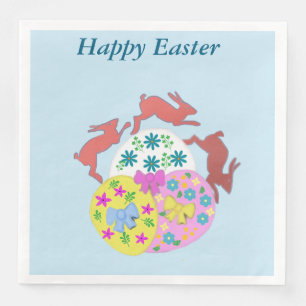 Leaping Hares  Napkin