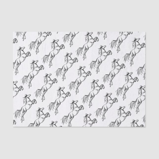 Leaping Horse Tissue Paper (Front)