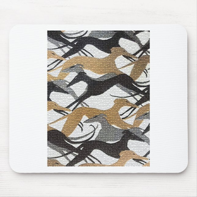 Leaping Hounds Mouse Pad (Front)