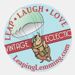 Leaping Lemming Sticker