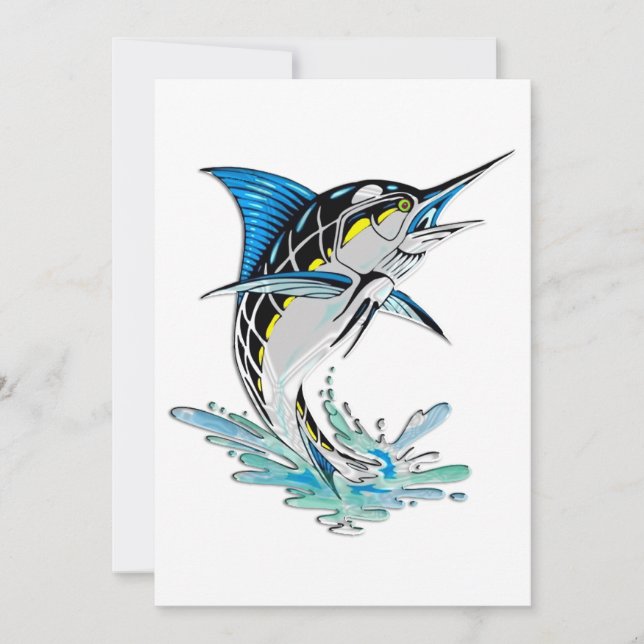 Leaping Marlin Invitation (Front)