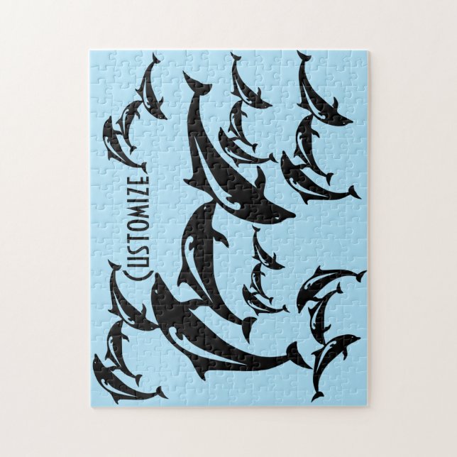 Leaping Porpoises Thunder_Cove Jigsaw Puzzle (Vertical)