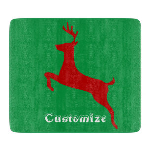 Leaping Red Deer Thunder_Cove Cutting Board