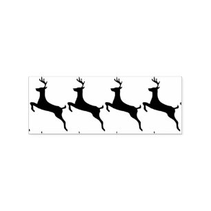 Leaping Red Deer Thunder_Cove Rubber Stamp