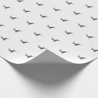 Leaping Reindeer Wrapping Paper