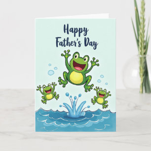 Leaping Sweet Fathers Day Card