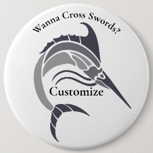 Leaping Swordfish Thunder_Cove 6 Cm Round Badge