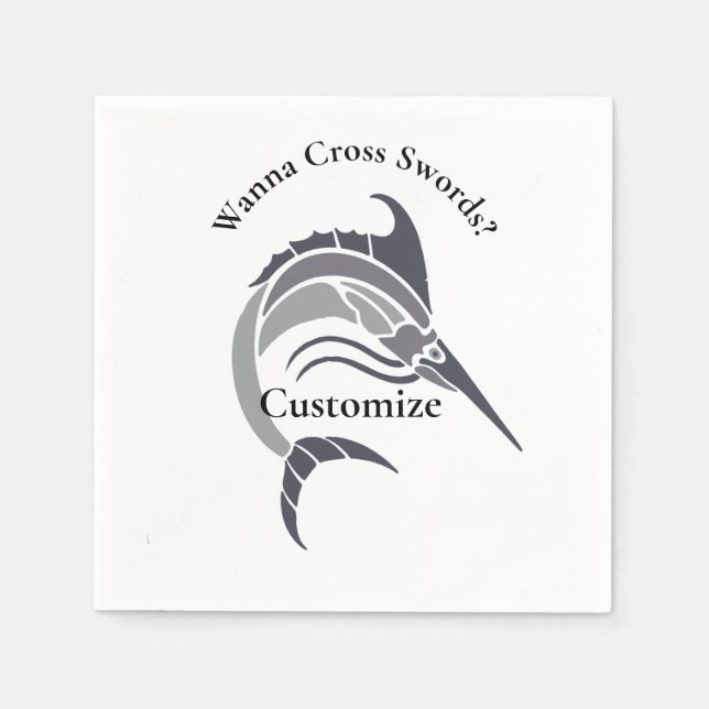 Leaping Swordfish Thunder_Cove Napkin (Front)