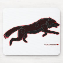 Leaping Wolf Logo (Dark)