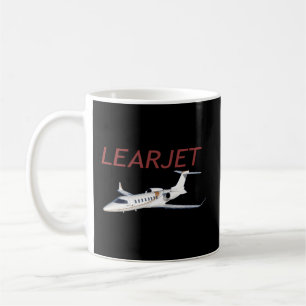 Learjet Aeroplane Flying Pilot Coffee Mug