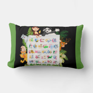 Learn Alphabet & Animals Education Lumbar Cushion