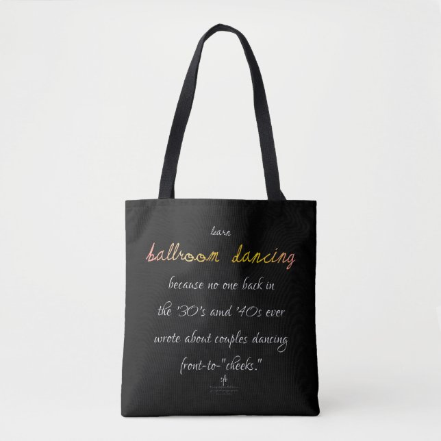 Learn Ballroom Dancing Cava Rosa Tote Bag (Front)