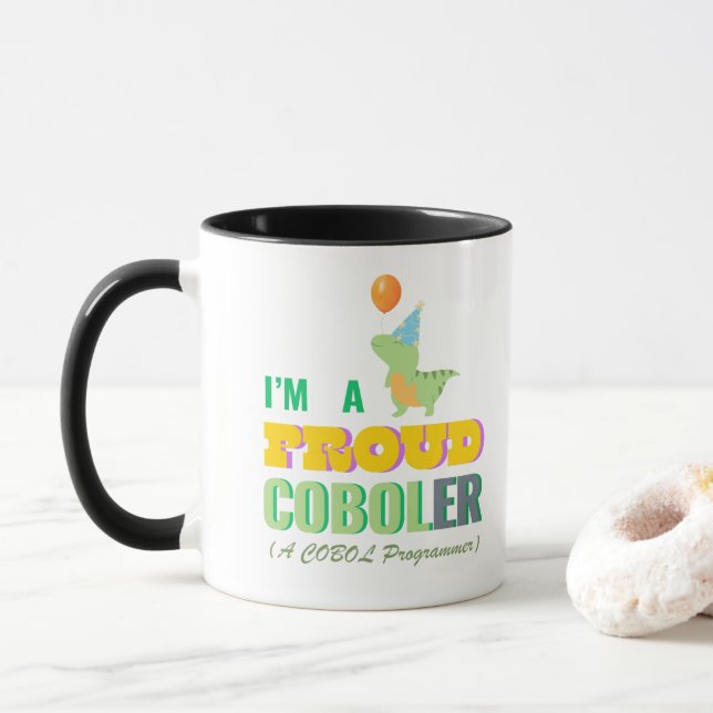 Learn Cobol Programming and Be Proud Mug (With Donut)