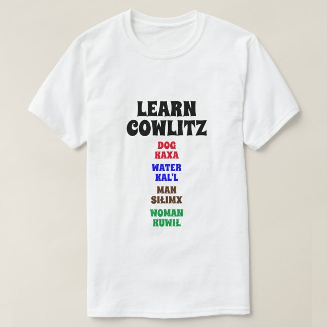 Learn Cowlitz - Dog, Water, Man, Women T-Shirt (Design Front)