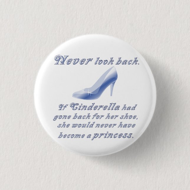 Learn from Cinderella's Shoe 3 Cm Round Badge (Front)