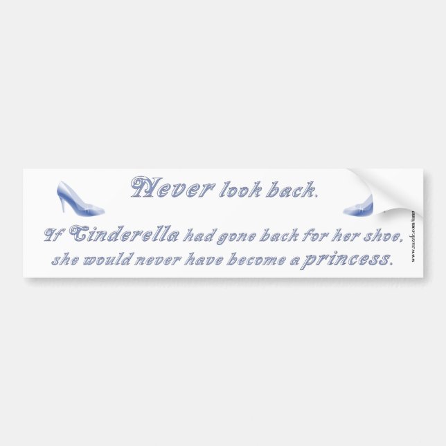 Learn from Cinderella's Shoe Bumper Sticker (Front)